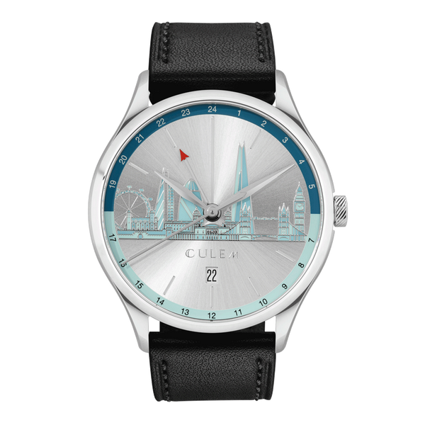 London Skyline GMT Silver Watch home of GMT